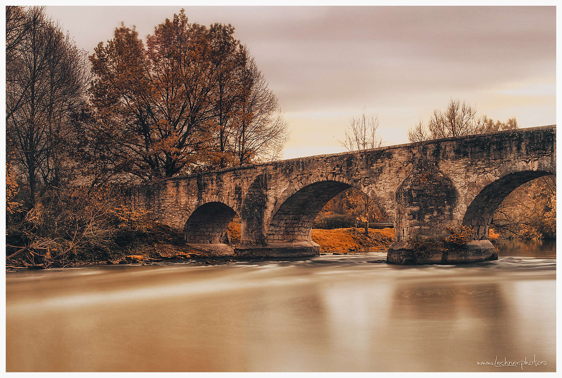 Old masonry bridge at Pfünz, Germany