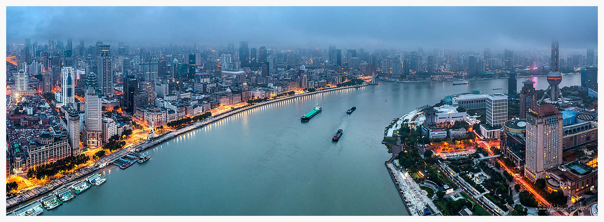 Huangpu river sunrise