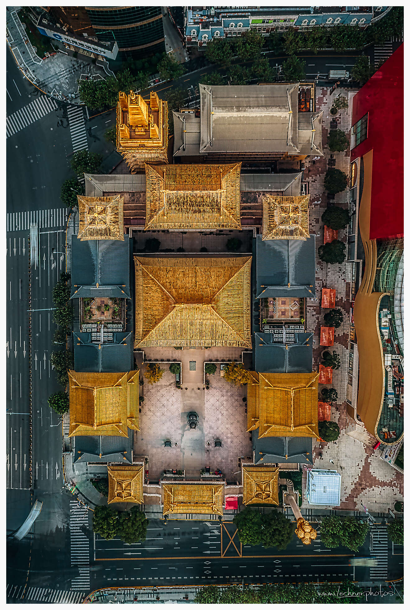 Jing'An Temple Top View