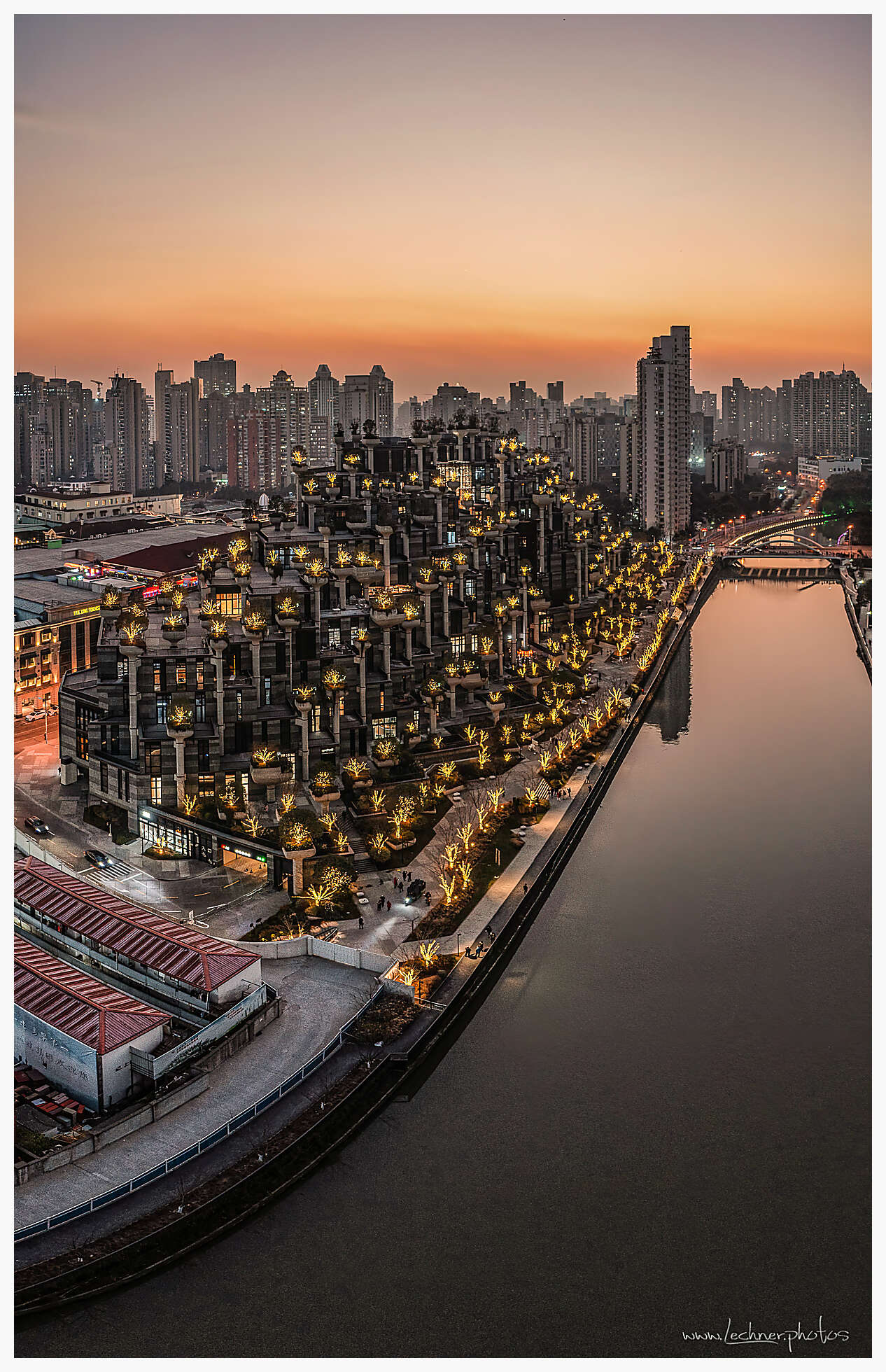 1000 Trees sunet panorama