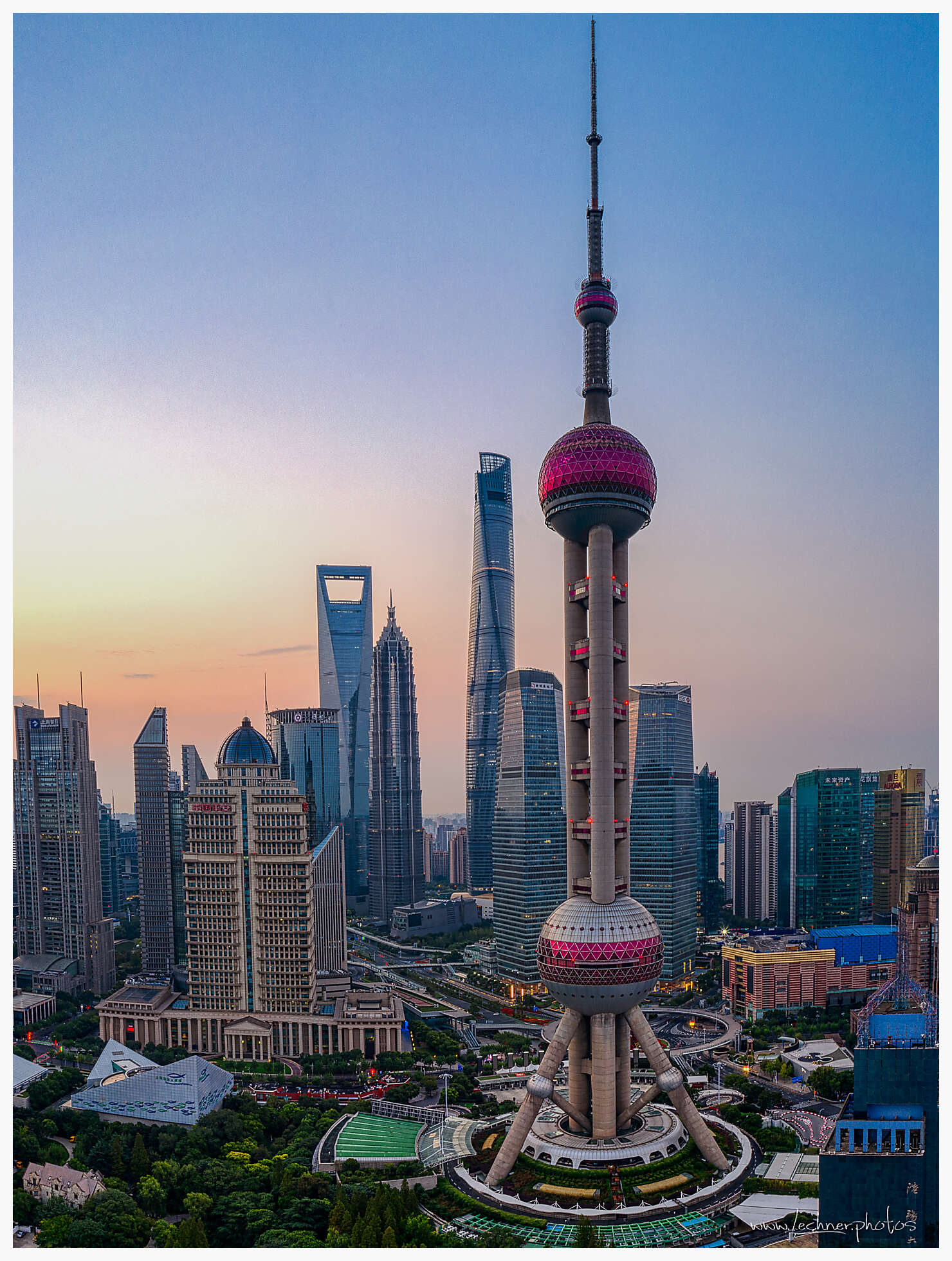 20201018 PearlTowerPano - Shanghai Skyline