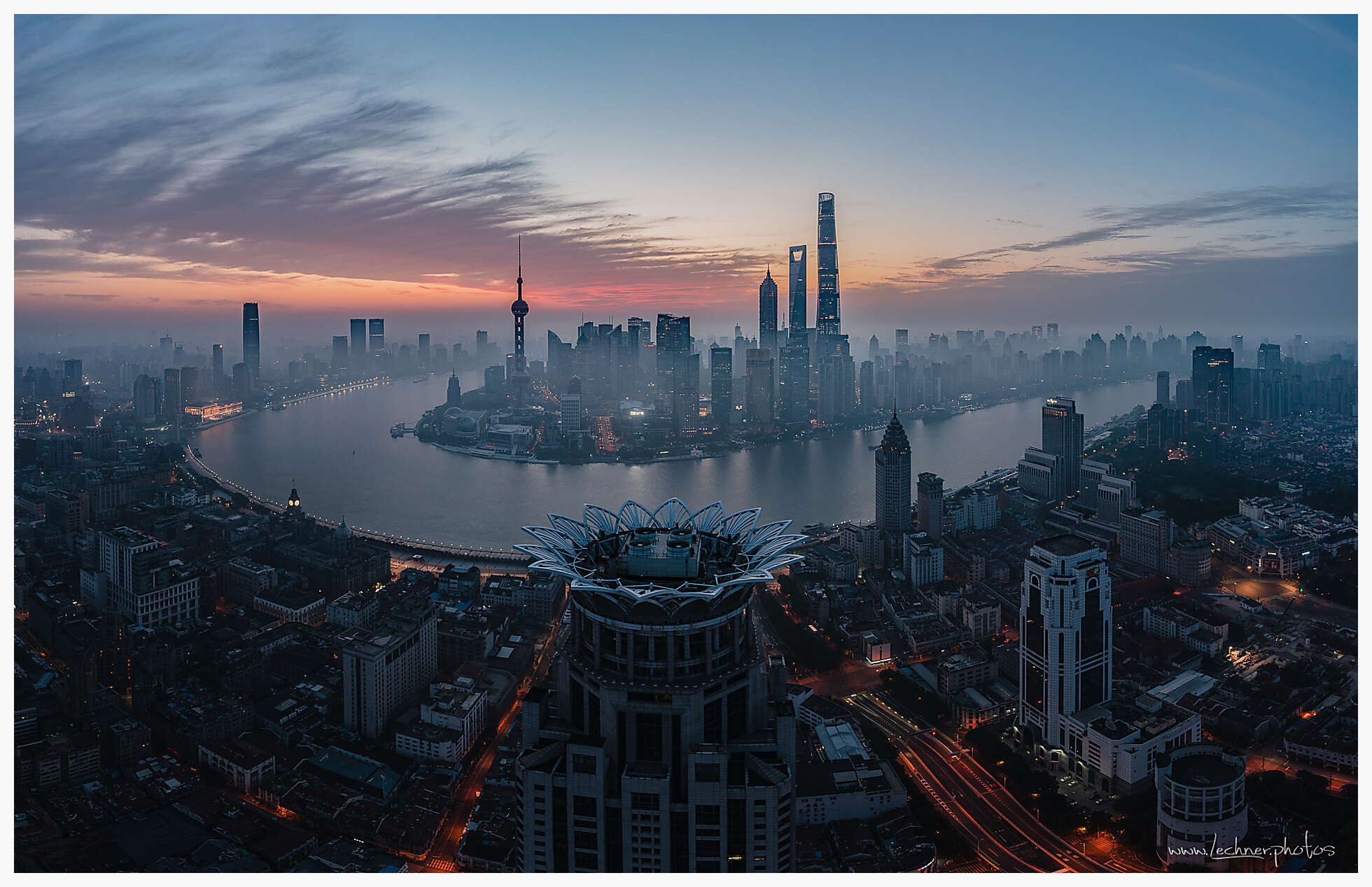 Sunrise view from Bund Center