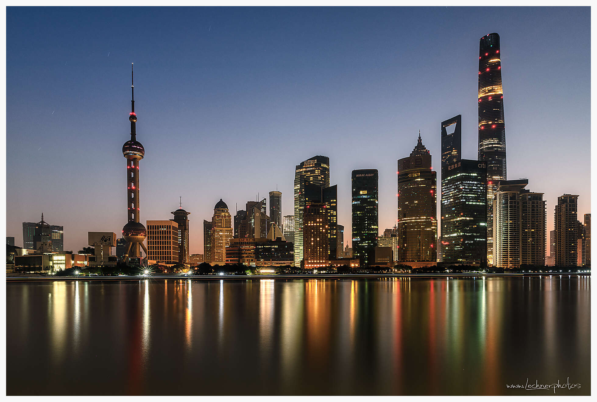 Shanghai skyline - before the sunrise