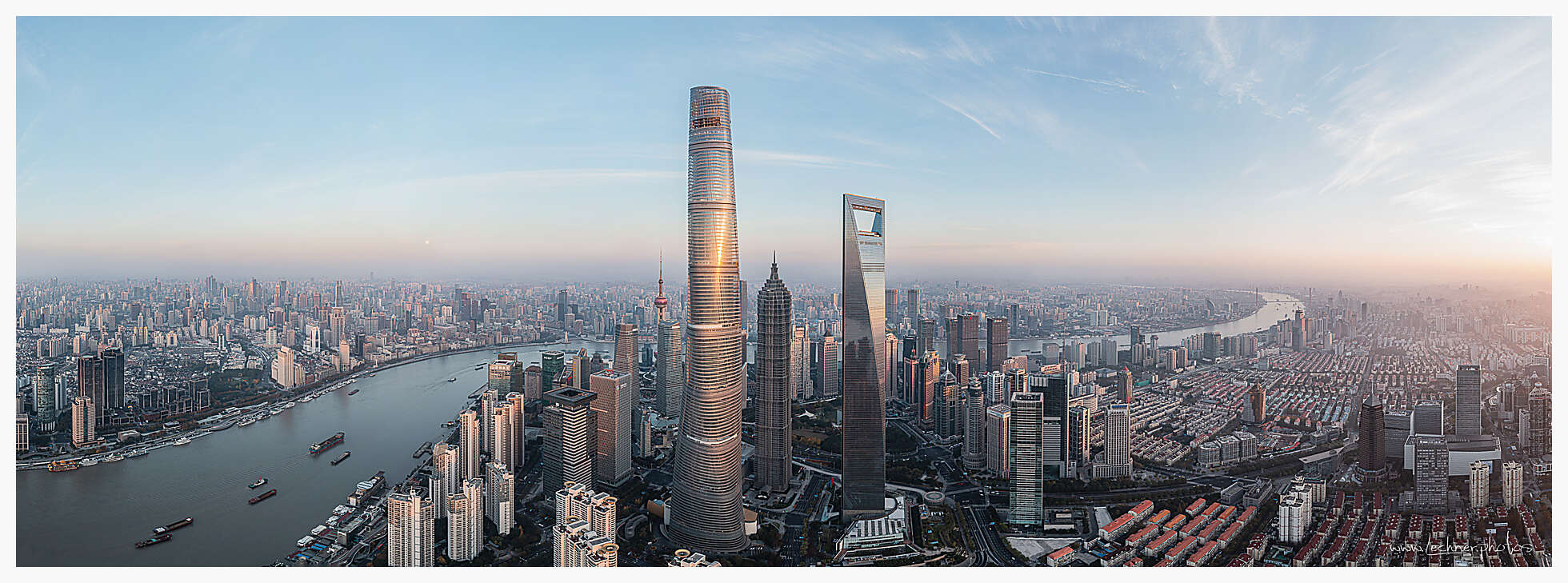 20211120 huangpu river panorama - Shanghai Skyline