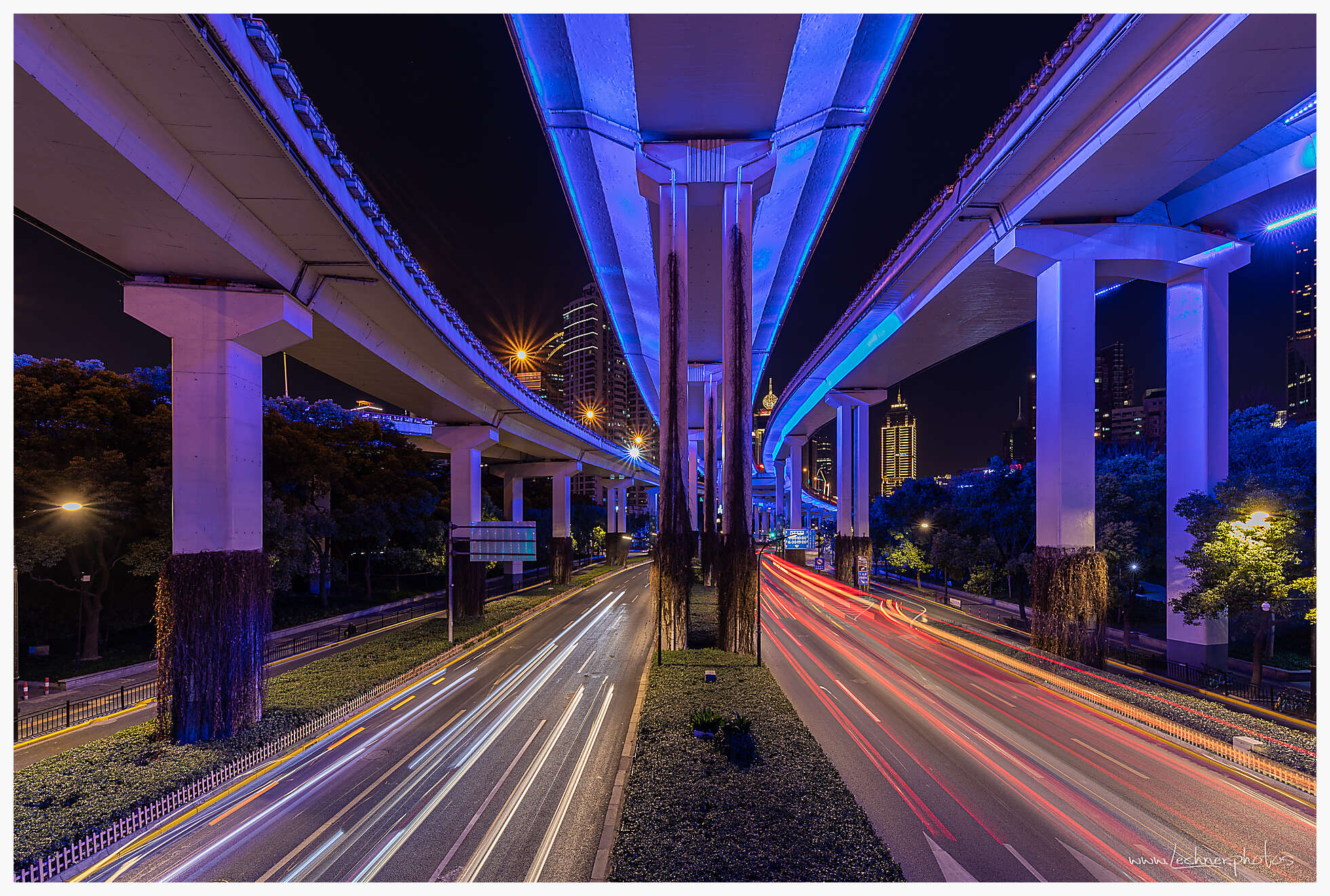 Blue Elevated Road