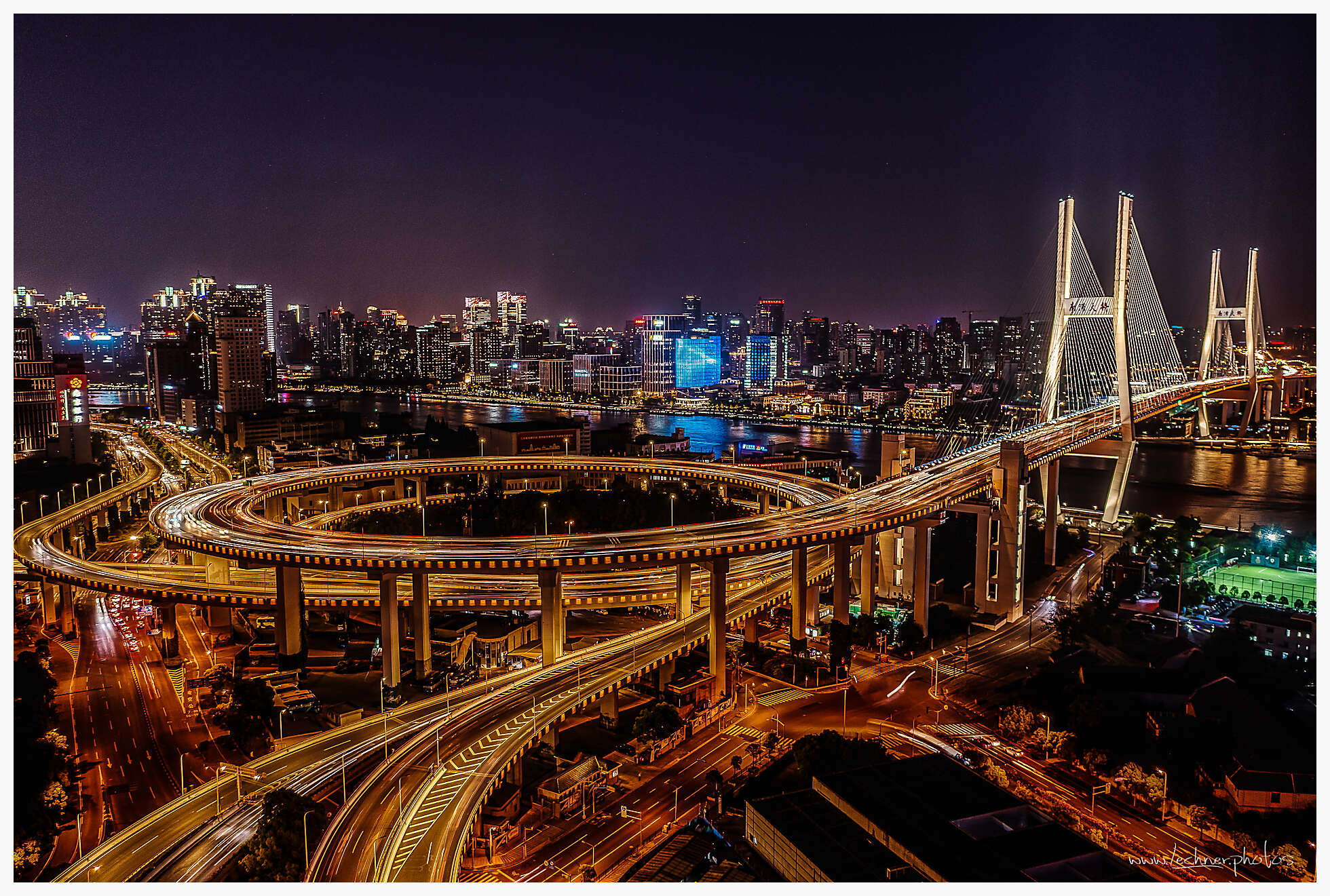 Shanghai Nanpu Bridge Roundabout