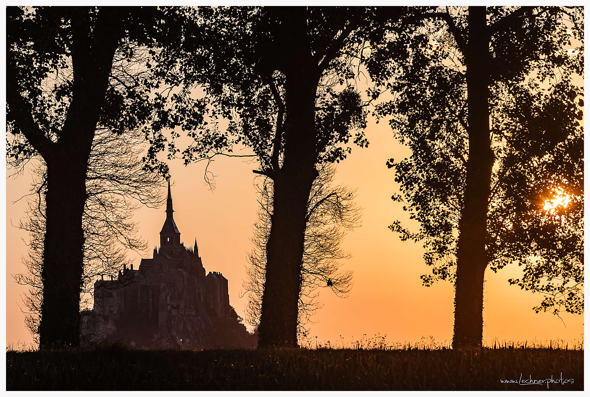 Mont Saint Michel after sunrise