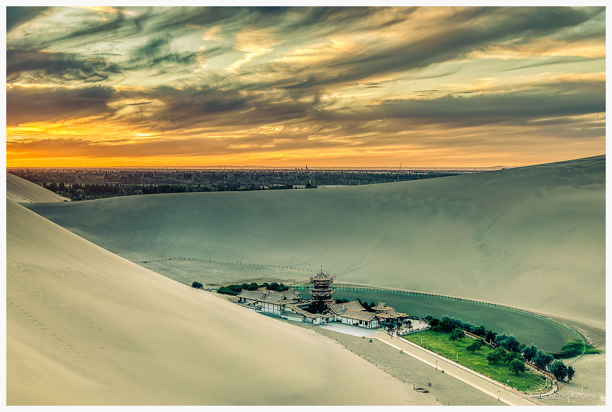 Crescent Lake Sunset Dunhuang