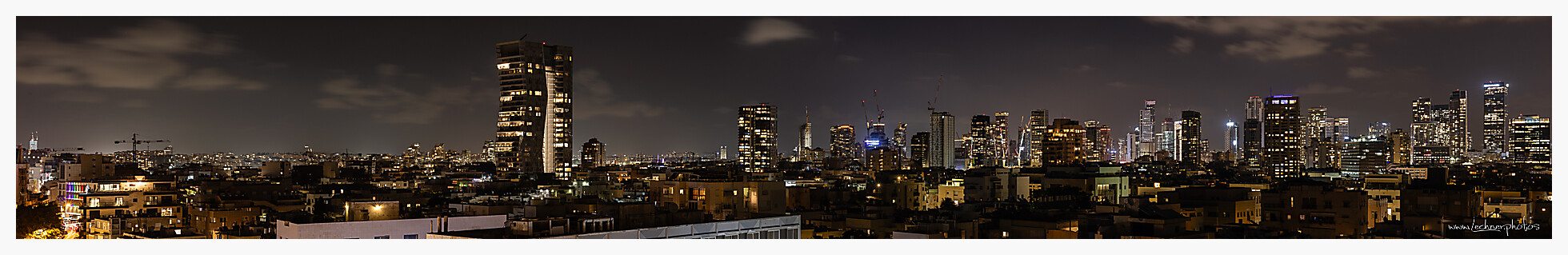 Tel Aviv Night Panorama