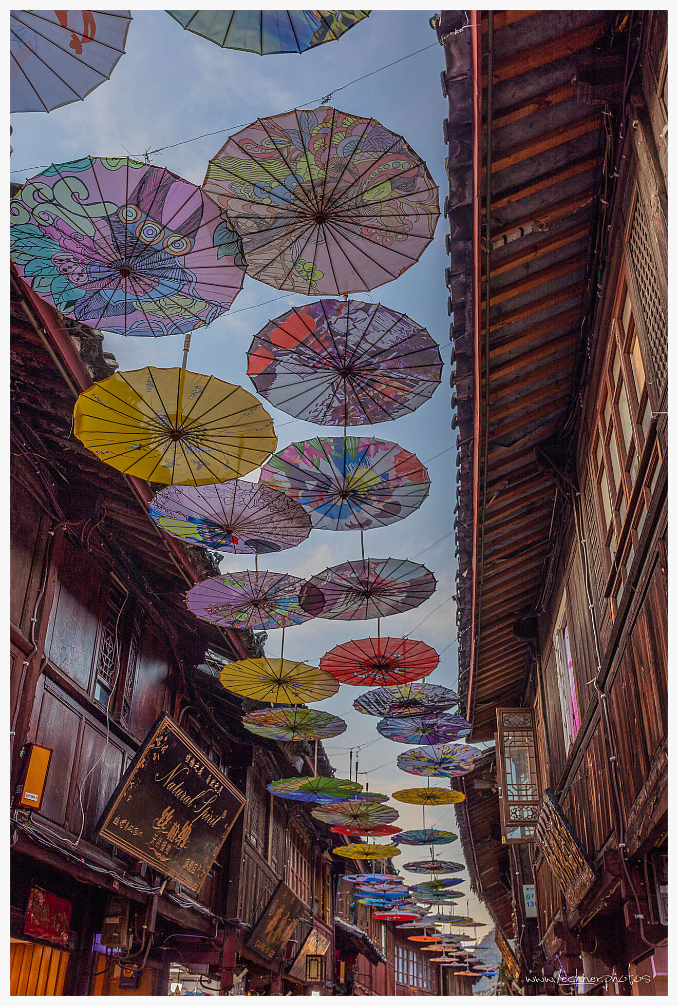 Lijiang umbrellas